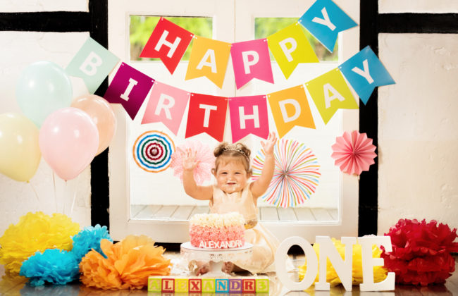 Cake Smash Photoshoot in Photo Studio, Singapore