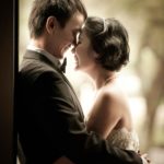 Bridal Photography Singapore bride and groom nose to nose smiling and hugging