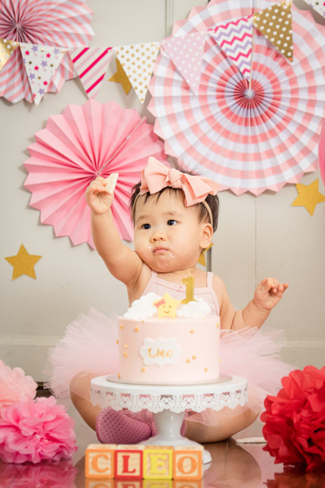 Cake Smash Photoshoot in Photo Studio, Singapore