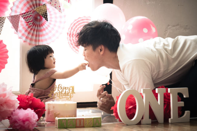 Cake Smash Photoshoot in Photo Studio, Singapore