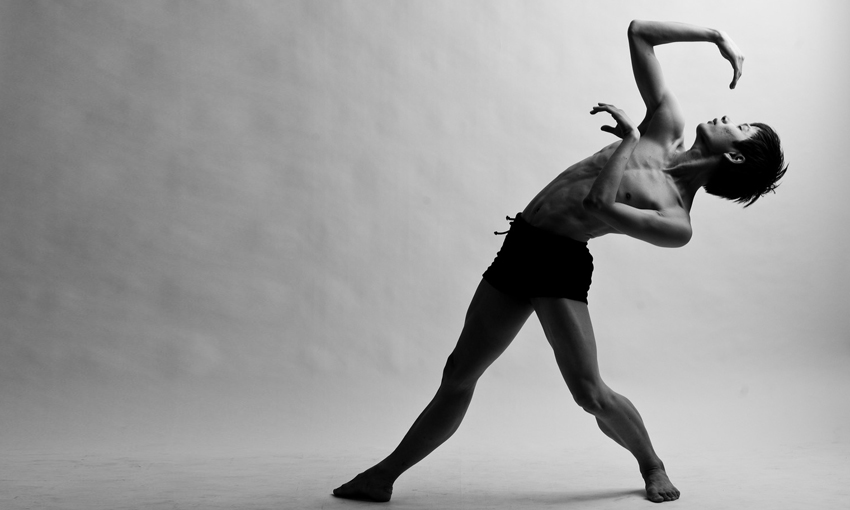 Dancer photography black and white portrait