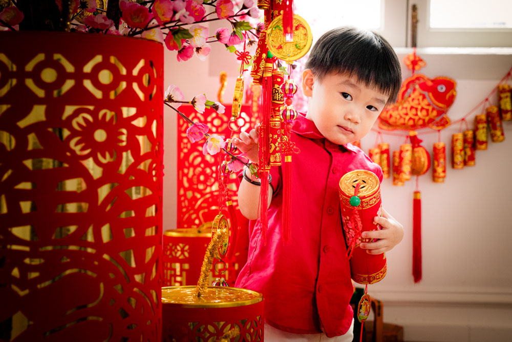Chinese New Year CNY Family & Multi Generation Photoshoot in Photo Studio, Singapore