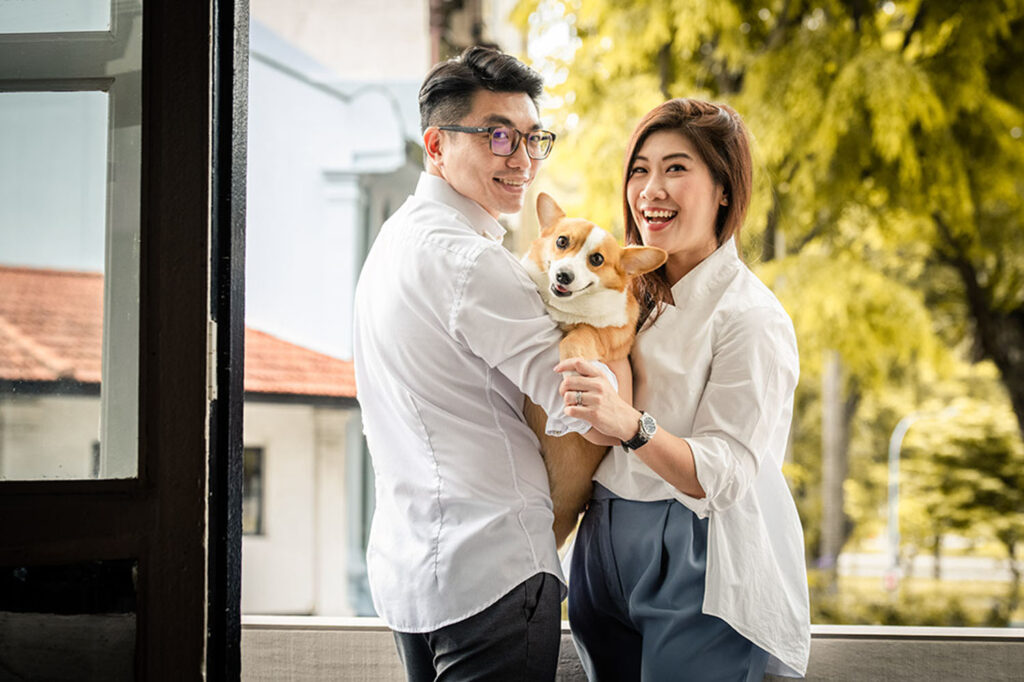 Couple Valentine Day photo shoot in a photography studio setting during a family photoshoot in Singapore, White Room Studio Couple Valentine Day photo shoot in a photography studio setting during a family photoshoot in Singapore, White Room Studio