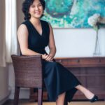 Professional opera singer in a photography studio setting during a personal branding photoshoot in Singapore, White Room Studio. Credit: White Room Studio Pte Ltd