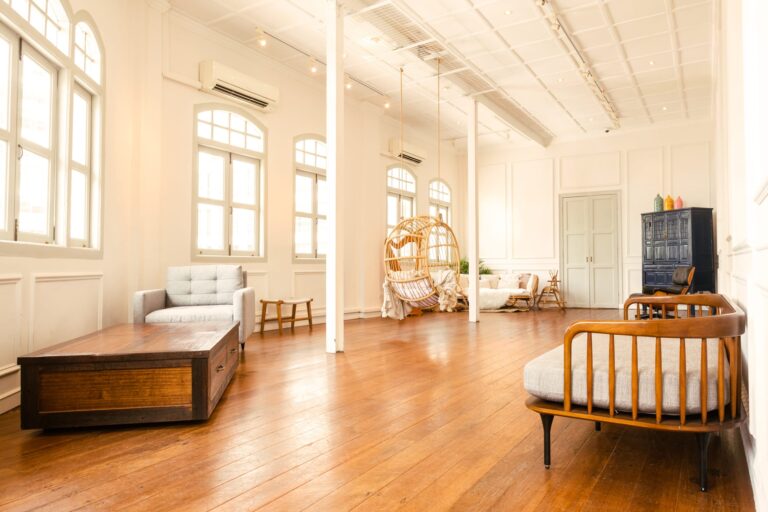 Natural light photography studio interior at White Room Studio, River Valley Singapore