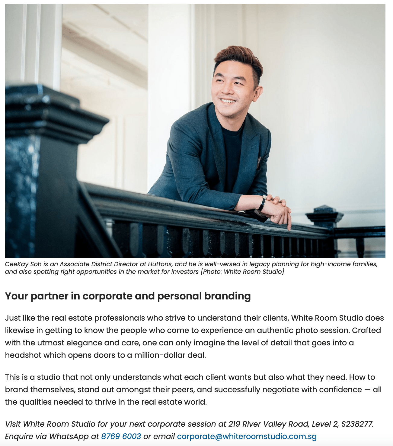 EdgeProp Singapore - White Room Studio - Go-to choice for real estate agents - 2