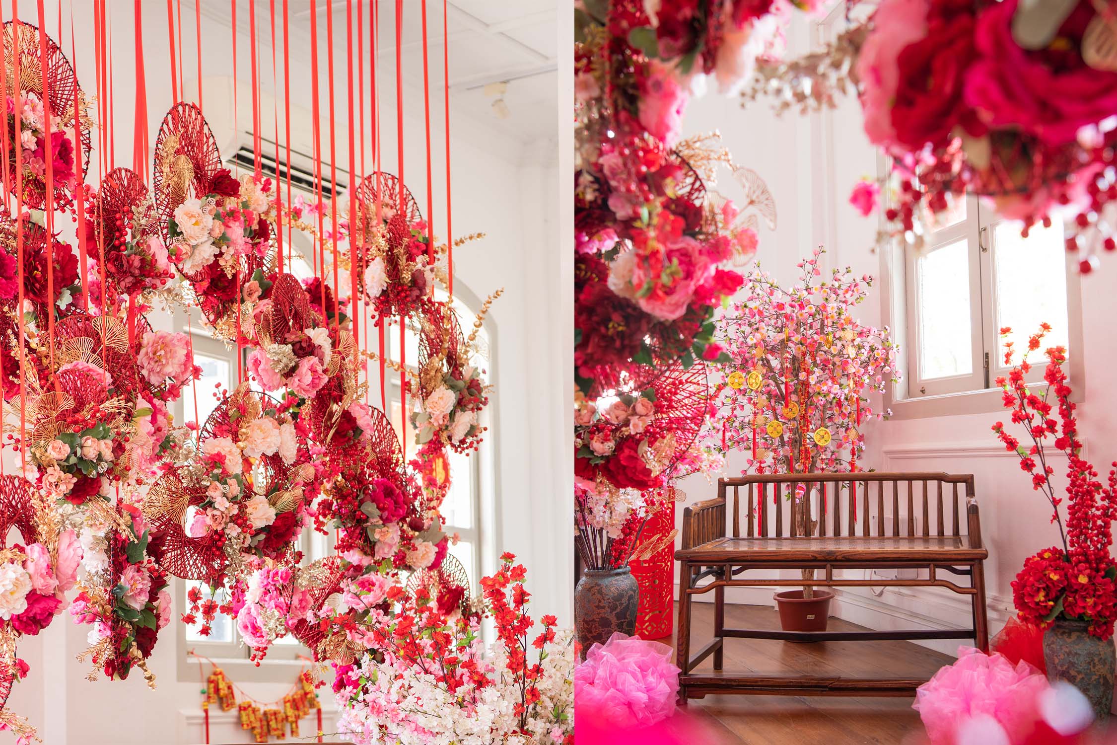 Professional Chinese New Year Family & Multi Generation Photoshoot in Photography Studio, Singapore A Chinese New Year photoshoot setup in Singapore, White Room Studio. Credit: White Room Studio Pte Ltd