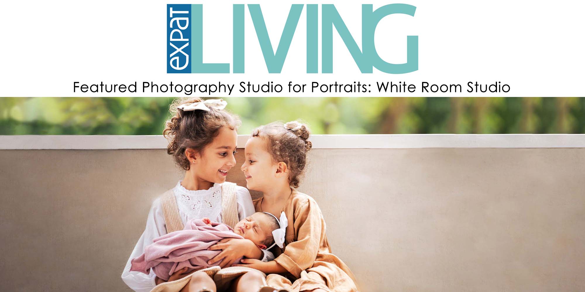 White Room Studio featured on Expat Living's article for featured photographer and photography studio