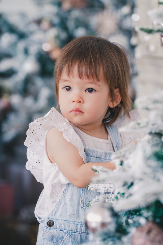 White Christmas photoshoot at White Room Studio