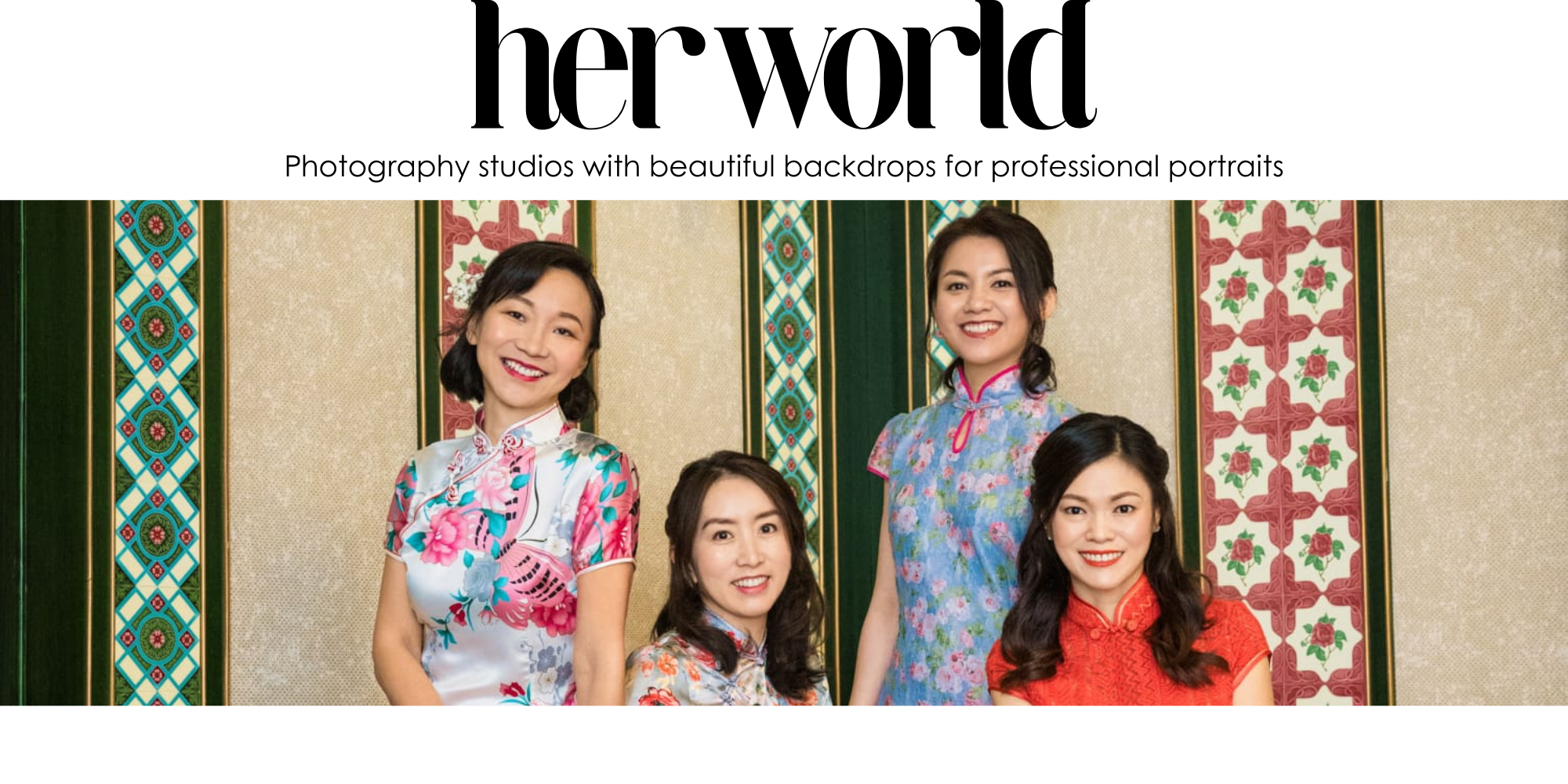 White Room Studio Article Feature by Her World - Photo Studio with Beautiful Backdrops for Professional Portraits White Room Studio Article Feature by Her World - Photo Studio with Beautiful Backdrops for Professional Portraits