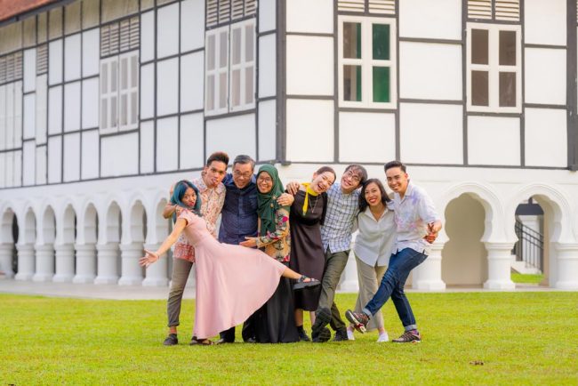 Outdoor Professional Family & Multi Generation Photoshoot in Photography Studio, Singapore