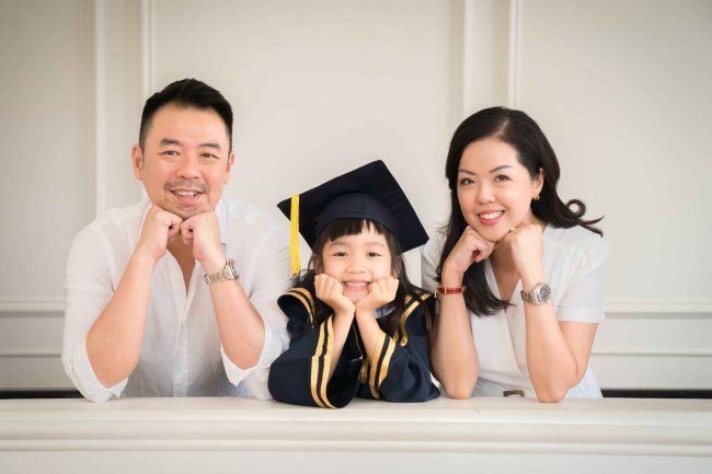 Professional K2 Graduation Family Photoshoot in Photography Studio, Singapore