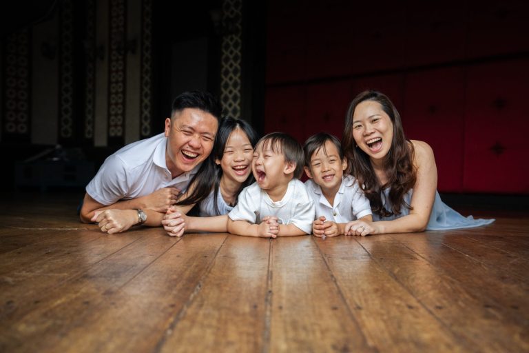 Professional Family Photoshoot in Photography Studio, Singapore