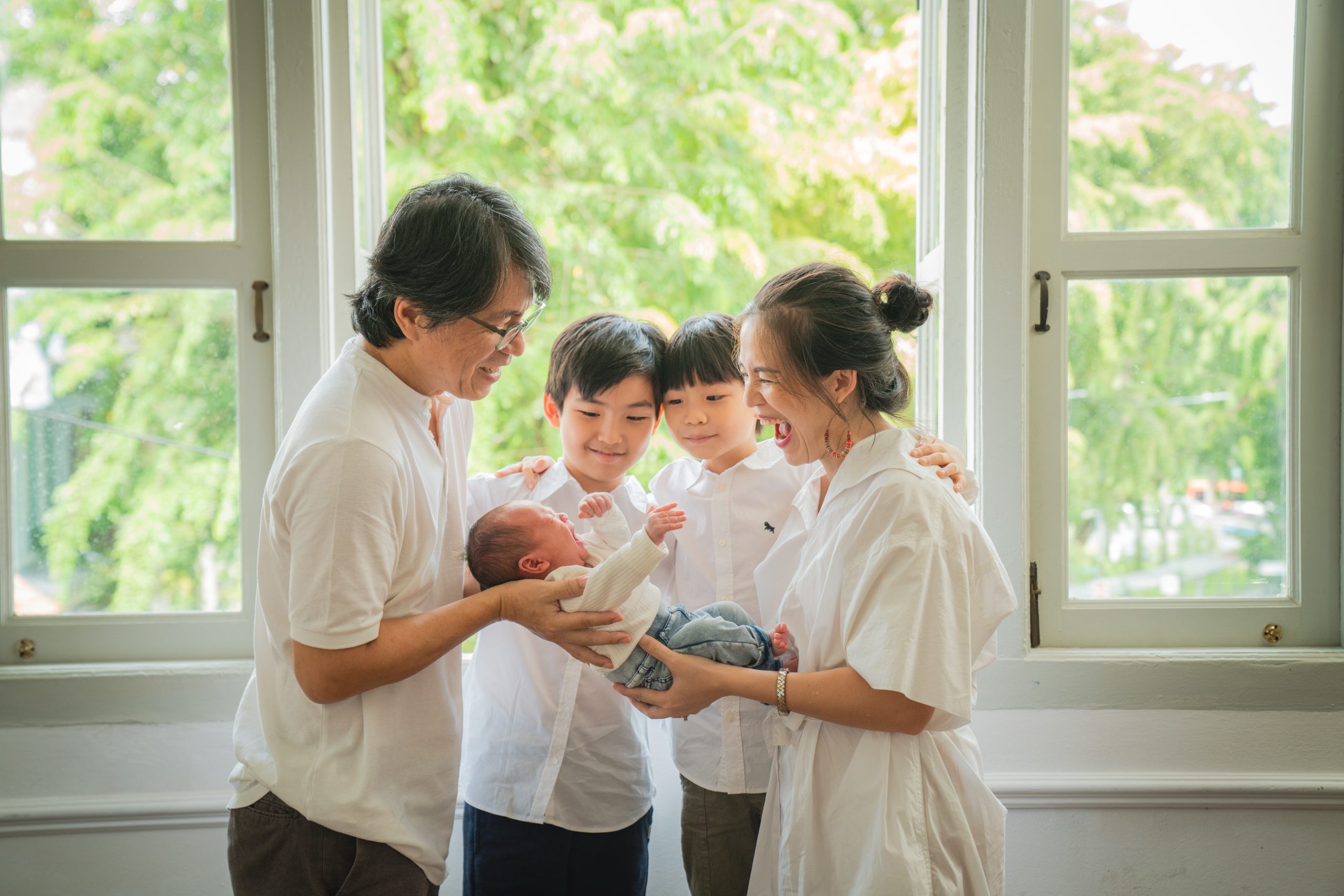 Professional Family Photoshoot in Photography Studio, Singapore