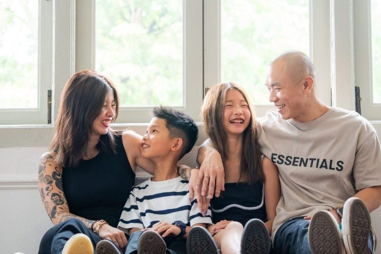 Professional Family Photoshoot in Photography Studio, Singapore