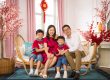 CNY family portrait natural light festive studio decor Singapore