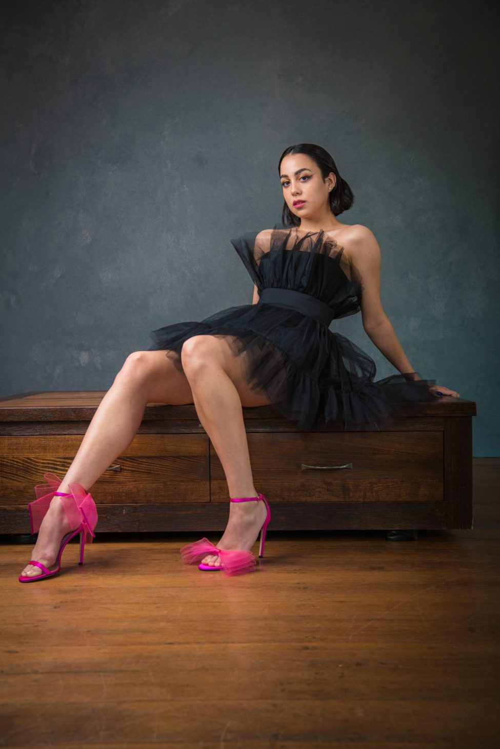 Women in a photography studio setting during a glamour photoshoot in Singapore, White Room Studio. Credit: White Room Studio Pte Ltd