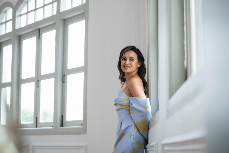 Women in a photography studio setting during a glamour photoshoot in Singapore, White Room Studio. Credit: White Room Studio Pte Ltd