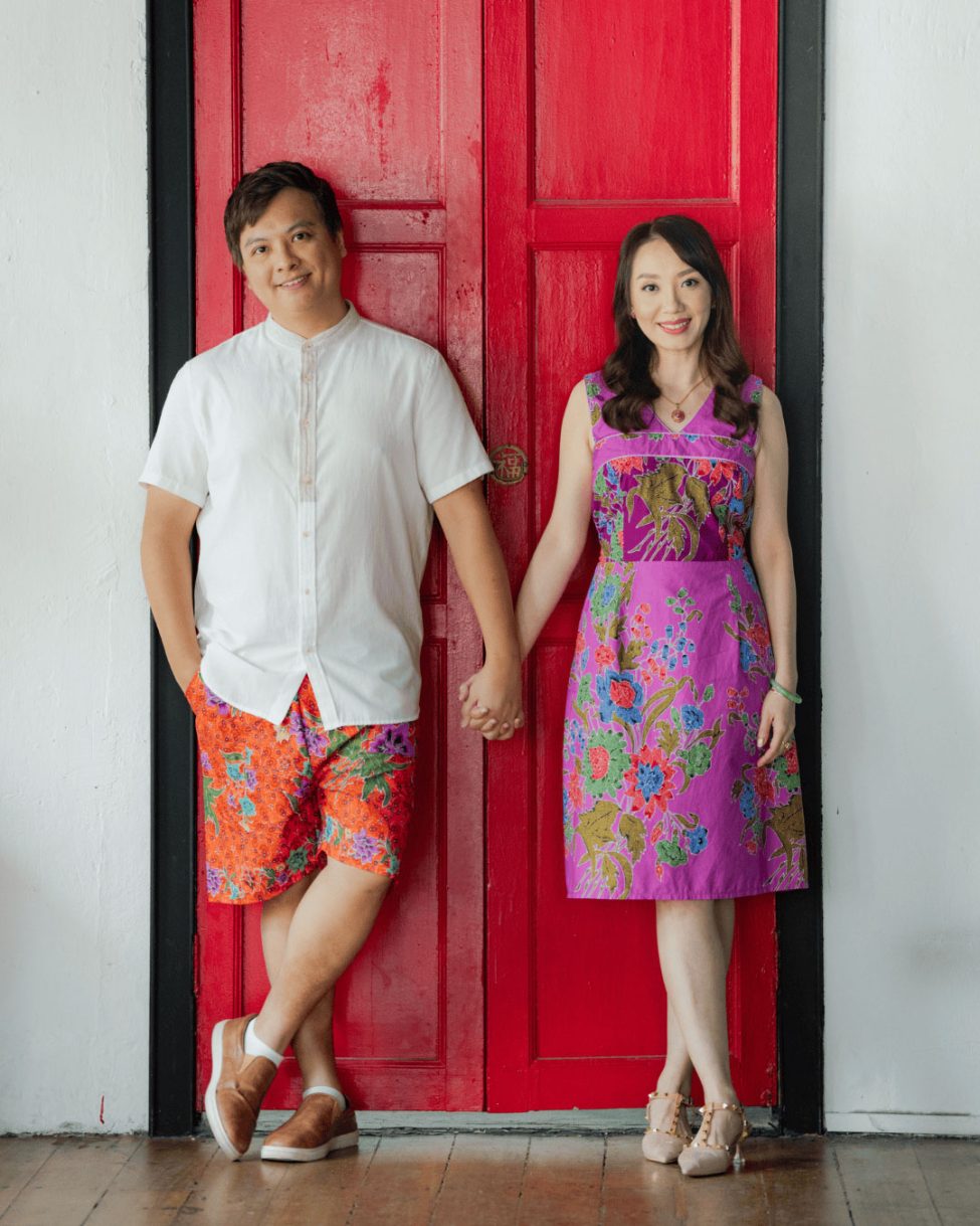 Couple photoshoot in natural light photo studio at White Room Studio, 219 River Valley Road Singapore