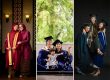 Graduation photoshoot of graduate in gown and cap in natural light photo studio at White Room Studio, 219 River Valley Road Singapore