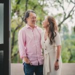 Couple photoshoot in natural light photo studio at White Room Studio, 219 River Valley Road Singapore