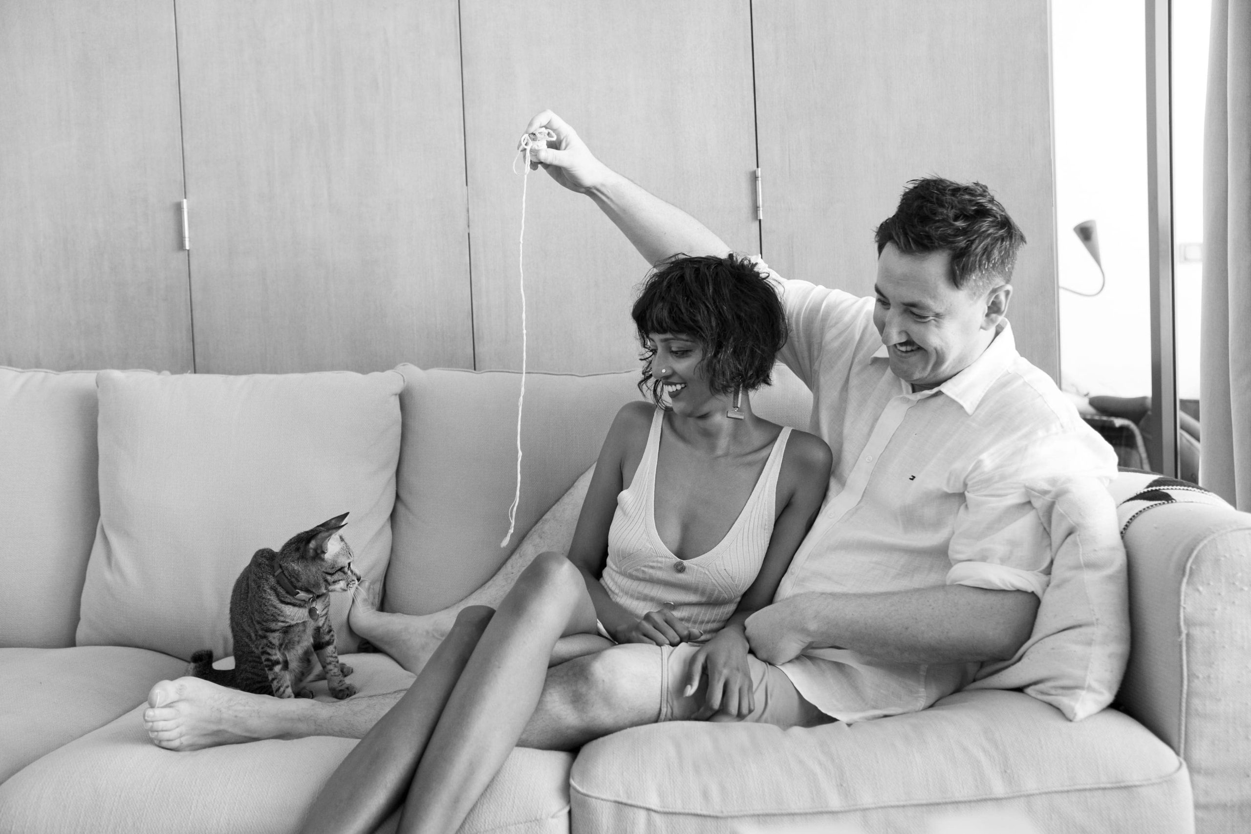 Couple and Pet Home Photoshoot Photographed By White Room Studio